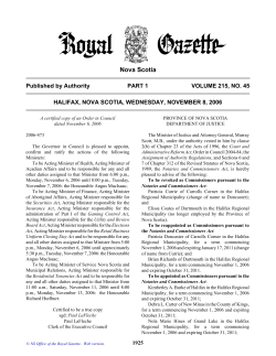 Issue No. 45 - Government of Nova Scotia
