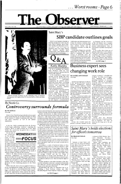 SBP candidate outlines goals Controversy s~rrounds formula