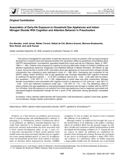 Association of Early-life Exposure to Household Gas Appliances and