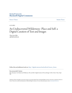 Place and Self: a Digital Curation of Text and Images