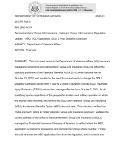 DEPARTMENT OF VETERANS AFFAIRS 8320