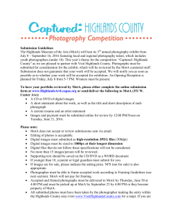 Submission Guidelines - Highlands Art League