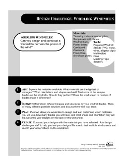 Design Challenge: Whirling Windmills