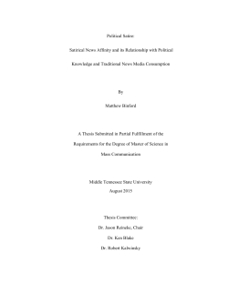 Political Satire: Satirical News Affinity and its Relationship with