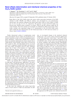Band offsets determination and interfacial