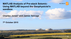 MATLAB Analysis of Pre-stack Seismic