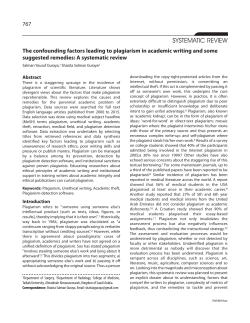 The confounding factors leading to plagiarism in academic writing