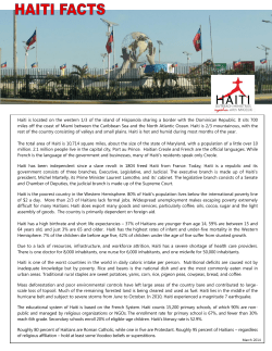 General information about Haiti
