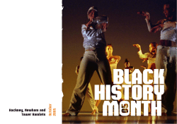 black history month - Tower Hamlets Arts