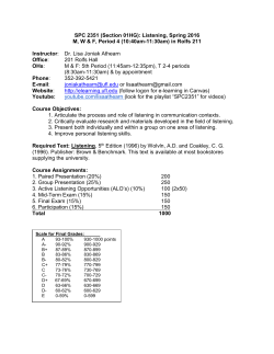SPC2351-Listening - Dial Center for Written and Oral Communication