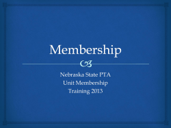 Membership power point