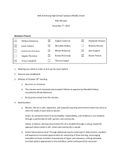 JMA Armstrong High School/ Salisbury Middle School PSSC