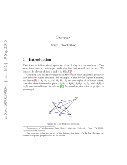 Skewers arXiv:1509.05903v1 [math.MG] 19 Sep