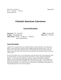 Colonial American Literature