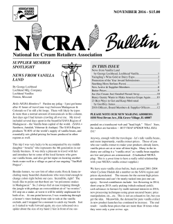November 2016 - National Ice Cream Retailers Association