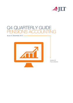JLT Quarterly Guide to IAS19
