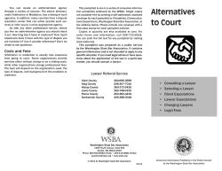 Alternatives to Court