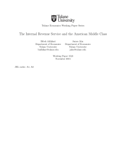The Internal Revenue Service and the American Middle Class