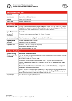 HASS Civics and Citizenship Year 5 Sample - K