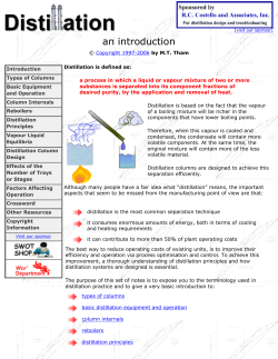Introduction to Distillation
