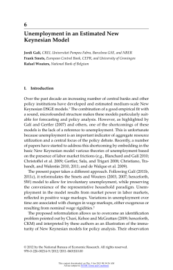 Unemployment in an Estimated New Keynesian Model