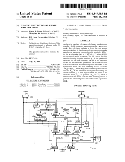 Floating point divide and square root processor