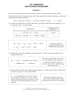 ap&reg; chemistry 2008 scoring guidelines - AP Central