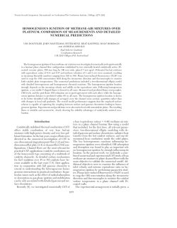 Methane-Air Homogeneous Ignition over Platinum