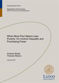 On Income Inequality and Purchasing Power