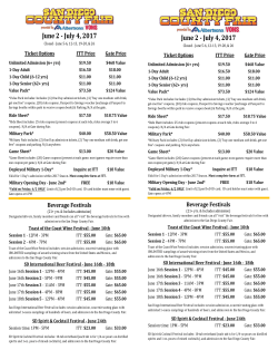 June 2 - July 4, 2017