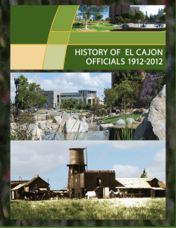 History of El Cajon Officials 1912
