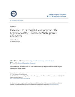 Pretenders to Birthright, Heirs to Virtue: The