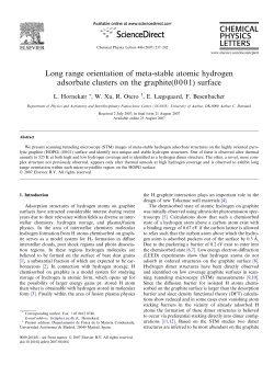 Long range orientation of meta-stable atomic hydrogen adsorbate