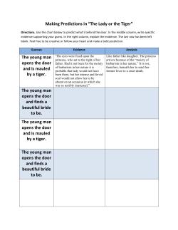 Making Predictions in &ldquo;The Lady or the Tiger&rdquo;