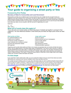 street party or small community event