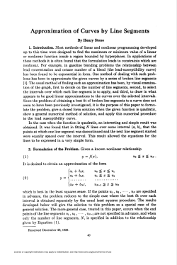 Approximation of Curves by Line Segments