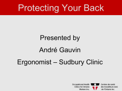 Backcare Lifting Techniques