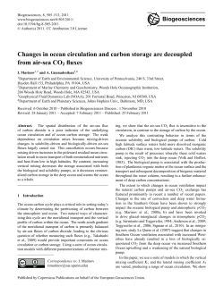 Changes in ocean circulation and carbon storage