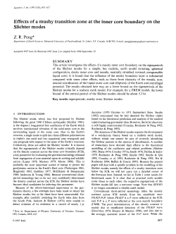 Effects of a mushy transition zone at the inner core boundary on the