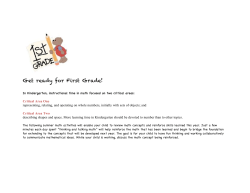 Grade 1 Summer Math Fun