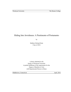 Sliding Into Jewishness: A Pentimento of Portamento