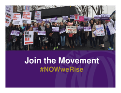 Join the Movement - NOW-NYC