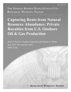 Capturing Rents from Natural Resource Abundance