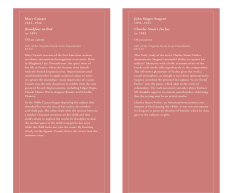 Mary Cassatt Breakfast in Bed John Singer