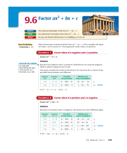 9.6 Factor