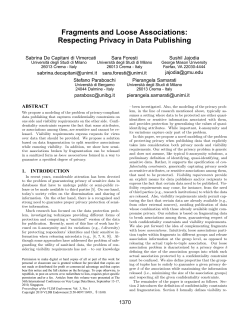 Fragments and Loose Associations: Respecting