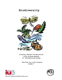 Biodiversity (7th Grade)