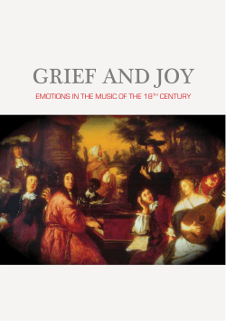 Grief and Joy: Emotions in the Music of the 18th Century