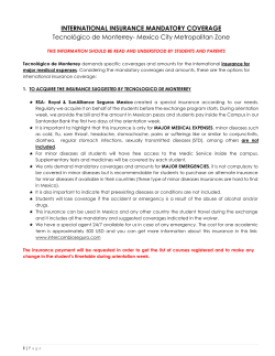 INTERNATIONAL INSURANCE MANDATORY COVERAGE
