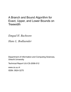 A Branch and Bound Algorithm for Exact, Upper, and Lower Bounds